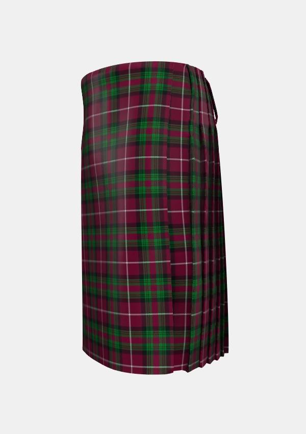 Traditional_Stewart_of_Bute_Hunting_Tartan_5175_kilt_left_image_with_pleated_design_and_adjustable_buckles_for_men
