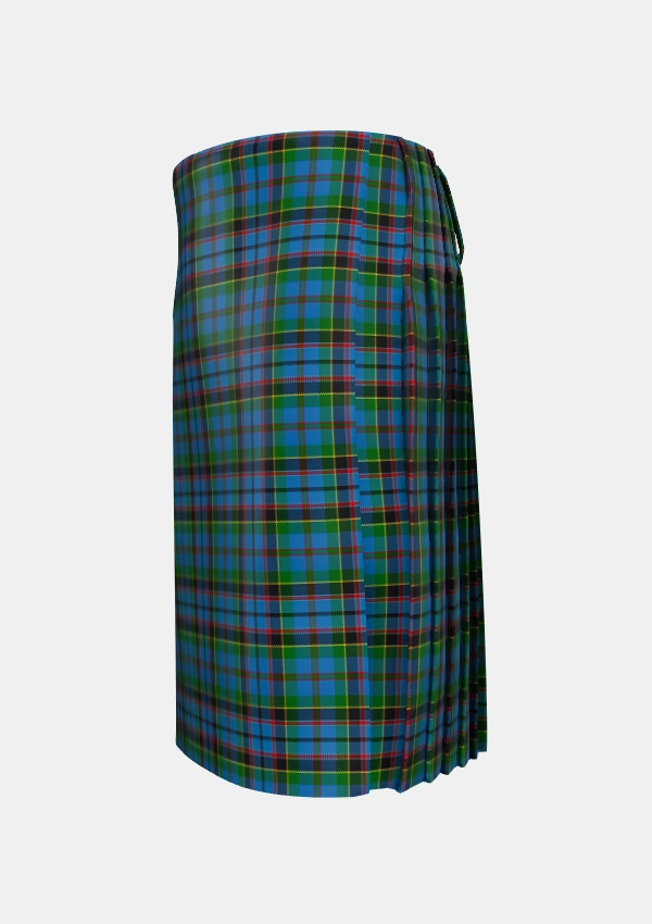 Traditional_Stinson_Tartan_438_kilt_left_image_with_pleated_design_and_adjustable_buckles_for_men