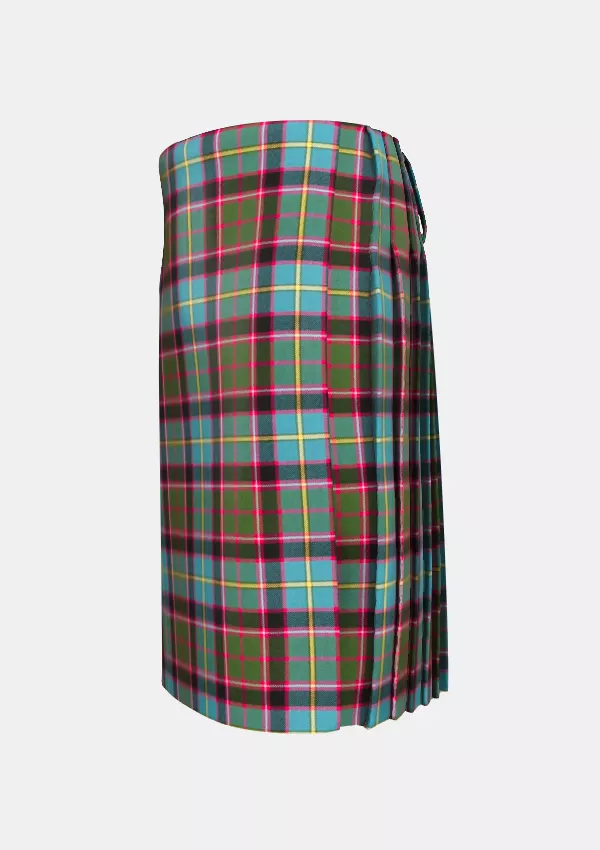Traditional_Stirling_Bannockburn_Tartan_kilt_left_image_with_pleated_design_and_adjustable_buckles_for_men