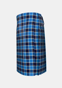 Traditional_Strathclyde_Tartan_kilt_30_left_image_with_pleated_design_and_adjustable_buckles_for_men