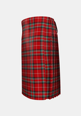 Traditional_Stuart_of_Bute_2_Tartan_1485_kilt_left_image_with_pleated_design_and_adjustable_buckles_for_men