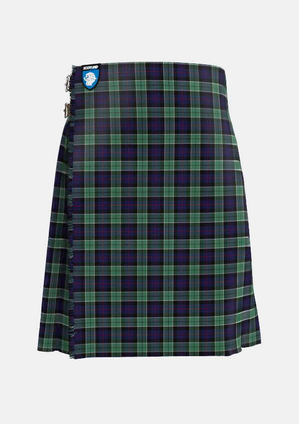 Traditional_Syme_Tartan_6376_kilt_front_image_with_pleated_design_and_adjustable_buckles_for_men
