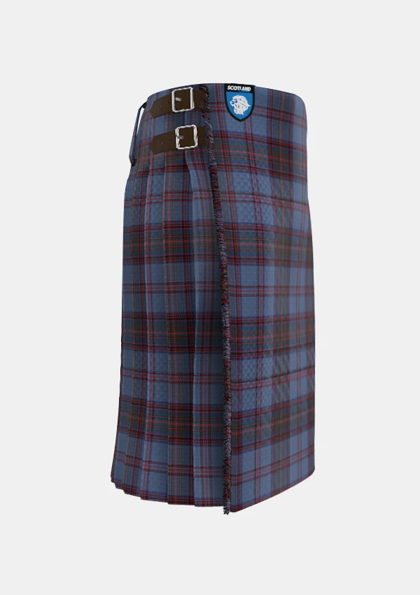 Traditional_Taggart_Tartan_kilt_10003_right_image_with_pleated_design_and_adjustable_buckles_for_men