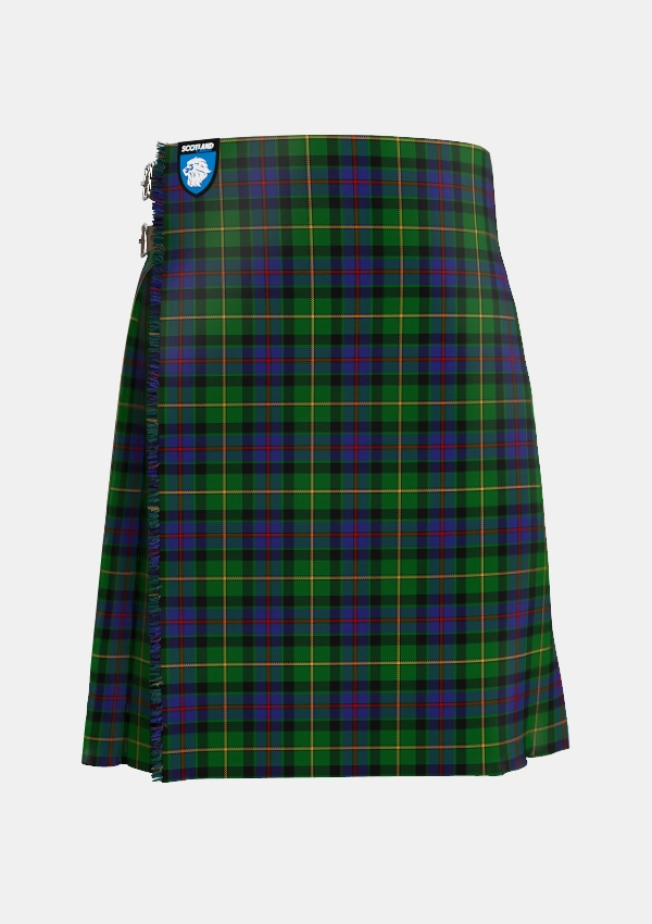 Traditional_Tait_1_Tartan_5949_kilt_front_image_with_pleated_design_and_adjustable_buckles_for_men