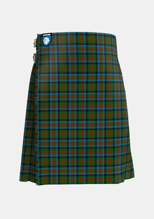 Traditional_Tennant_2_Tartan_1653_kilt_front_image_with_pleated_design_and_adjustable_buckles_for_men