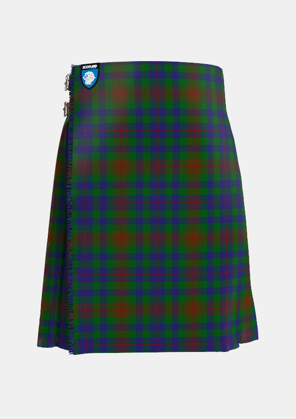 Traditional_Tennant_Yules_Tartan_1656_kilt_front_image_with_pleated_design_and_adjustable_buckles_for_men