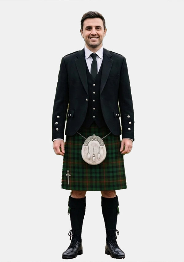 Traditional_Tennant_tartan_1110_Kilt_and_Argyle_Jacket_Kilt_Outfits_front_image