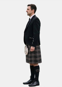 Traditional_Thompson_Grey_Tartan_3597_Kilt_and_Argyle_Jacket_Kilt_Outfits_left_image