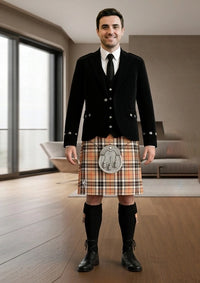 Traditional_Thomson_tartan_Kilt_and_Argyle_Jacket_Kilt_Outfit_front_image