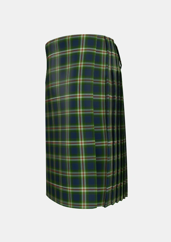 Traditional_Todd_2_Tartan_5107_kilt_left_image_with_pleated_design_and_adjustable_buckles_for_men