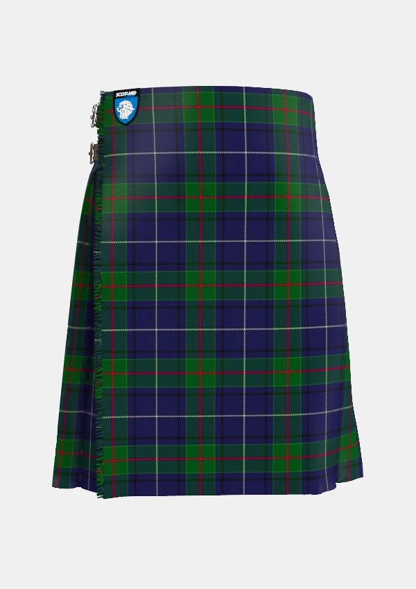 Traditional_Tulloch_Tartan_kilt_12015_front_image_with_pleated_design_and_adjustable_buckles_for_men