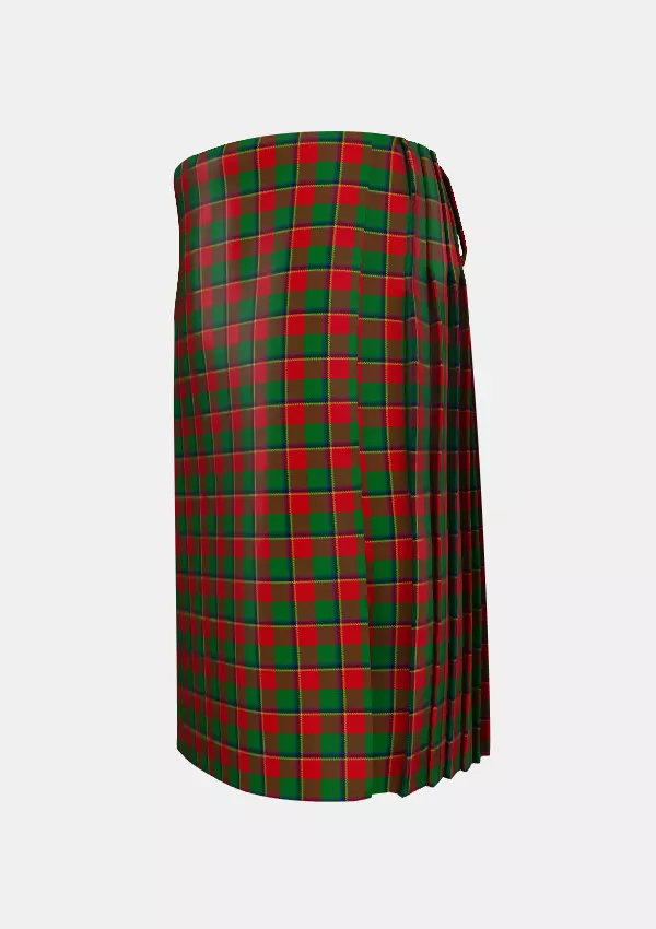 Traditional_Turnbull_Dress_Tartan_1035_kilt_left_image_with_pleated_design_and_adjustable_buckles_for_men