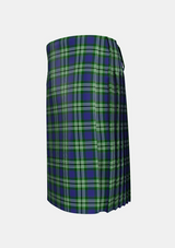 Traditional_Tweedside_Hunting_Tartan_kilt_left_image_with_pleated_design_and_adjustable_buckles_for_men