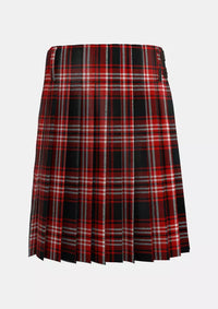 Traditional_Tweedside_Red_Tartan_kilt_back_image_with_pleated_design_and_adjustable_buckles_for_men