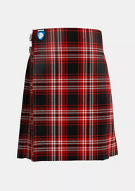 Traditional_Tweedside_Red_Tartan_kilt_front_image_with_pleated_design_and_adjustable_buckles_for_men