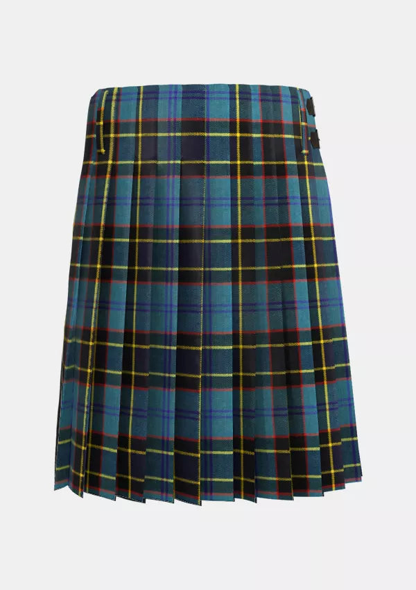 Traditional_US_Air_Force_Tartan_kilt_back_image_with_pleated_design_and_adjustable_buckles_for_men