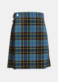 Traditional_US_Air_Force_Tartan_kilt_front_image_with_pleated_design_and_adjustable_buckles_for_men