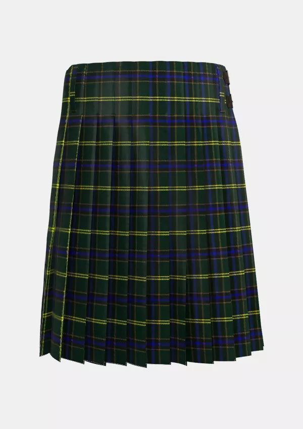 Traditional_US_Army_Tartan_kilt_back_image_with_pleated_design_and_adjustable_buckles_for_men