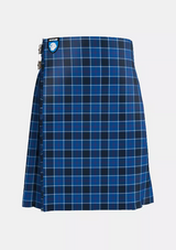 Traditional_US_Navy_Tartan_kilt_front_image_with_pleated_design_and_adjustable_buckles_for_men