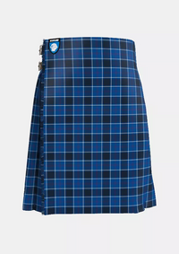 Traditional_US_Navy_Tartan_kilt_front_image_with_pleated_design_and_adjustable_buckles_for_men