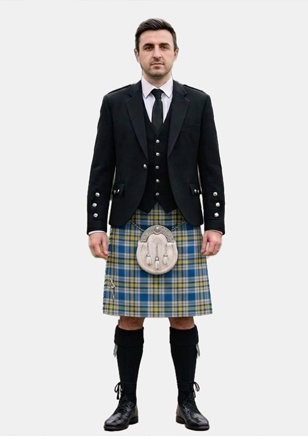 Traditional_Ukraine_Forever_Tartan_13468_Kilt_and_Argyle_Jacket_Kilt_Outfits_front_image