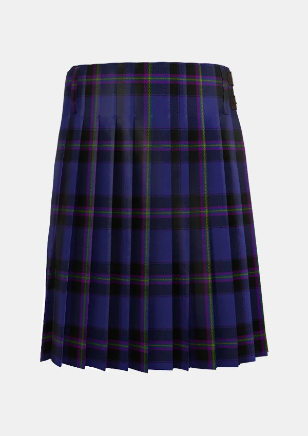 Traditional_Ulster_Scots_Tartan_kilt_7846_back_image_with_pleated_design_and_adjustable_buckles_for_men