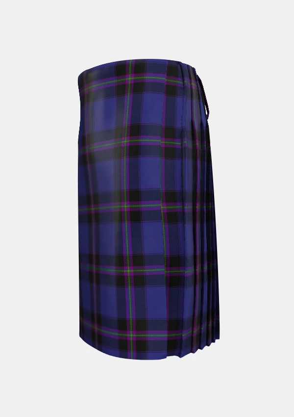 Traditional_Ulster_Scots_Tartan_kilt_7846_left_image_with_pleated_design_and_adjustable_buckles_for_men