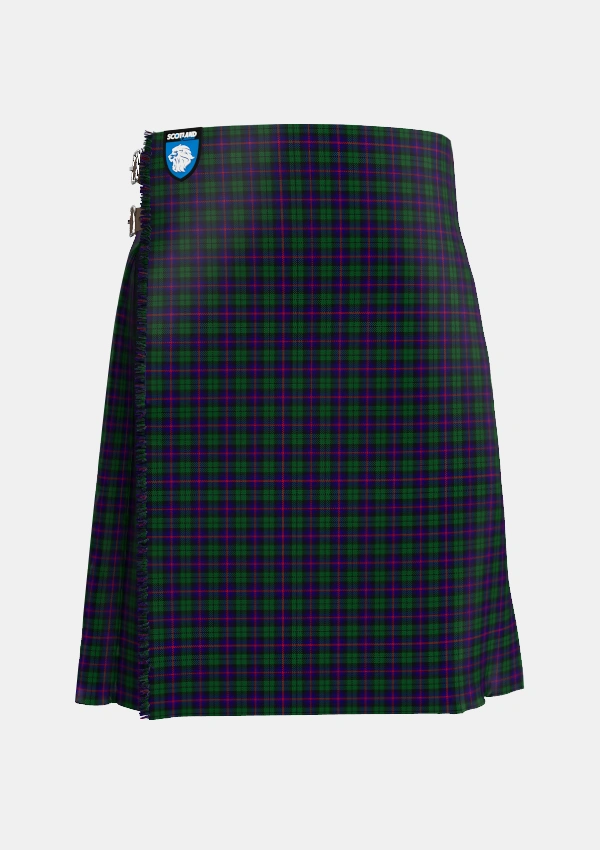 Traditional_Urquhart_2_Tartan_1086_kilt_front_image_with_pleated_design_and_adjustable_buckles_for_men