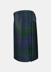 Traditional_Urquhart_Brydone_Tartan_806_kilt_left_image_with_pleated_design_and_adjustable_buckles_for_men