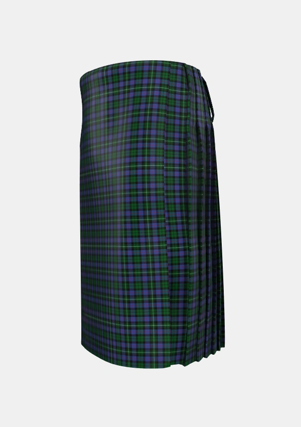 Traditional_Urquhart_Brydone_Tartan_806_kilt_left_image_with_pleated_design_and_adjustable_buckles_for_men