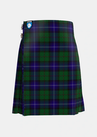 Traditional_Urquhart_White_Line_Tartan_623_kilt_front_image_with_pleated_design_and_adjustable_buckles_for_men