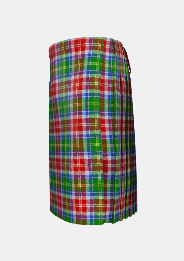 Traditional_Veitch_Tartan_kilt_left_image_with_pleated_design_and_adjustable_buckles_for_men