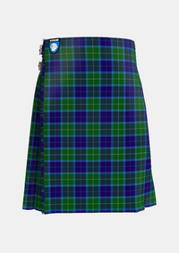 Traditional_Wallace_Blue_Tartan_kilt_46_front_image_with_pleated_design_and_adjustable_buckles_for_men
