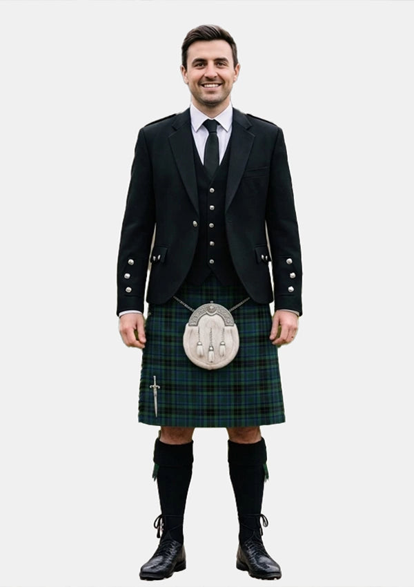 Traditional_Walsh_Ryan_Tartan_13811_Kilt_and_Argyle_Jacket_Kilt_Outfits_front_image