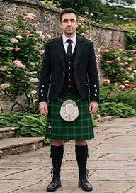 Traditional_Walsh_Tartan_7484_Kilt_and_Argyle_Jacket_Kilt_Outfit_front_image