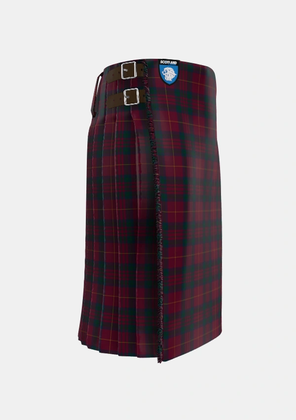 Traditional_Wanstall_Tartan_6099_kilt_right_image_with_pleated_design_and_adjustable_buckles_for_men