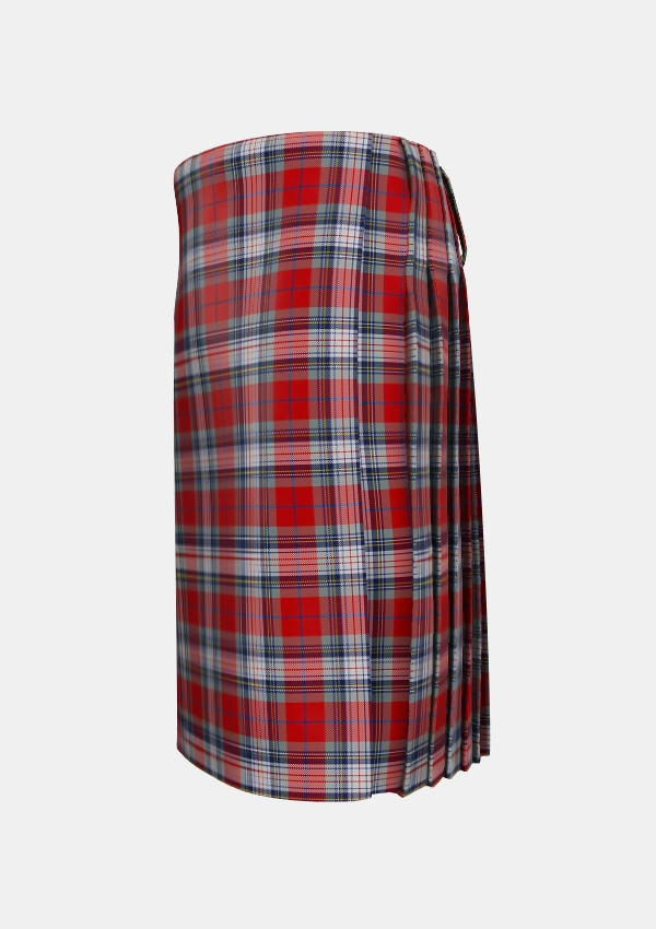 Traditional_Warden_Tartan_7294_kilt_left_image_with_pleated_design_and_adjustable_buckles_for_men