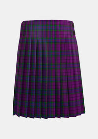 Traditional_Wardlaw_Tartan_6600_kilt_back_image_with_pleated_design_and_adjustable_buckles_for_men