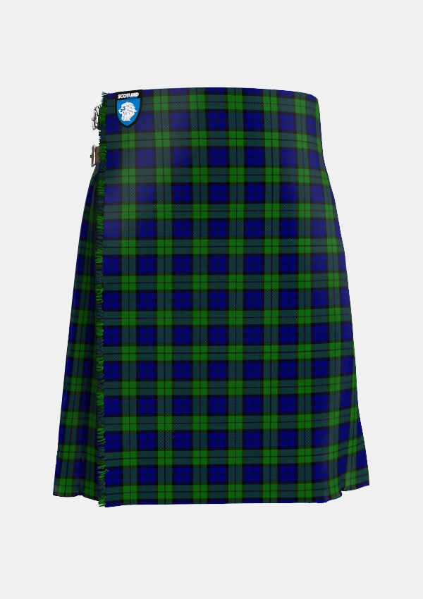 Traditional_Wartley_Hunting_Tartan_4338_kilt_front_image_with_pleated_design_and_adjustable_buckles_for_men