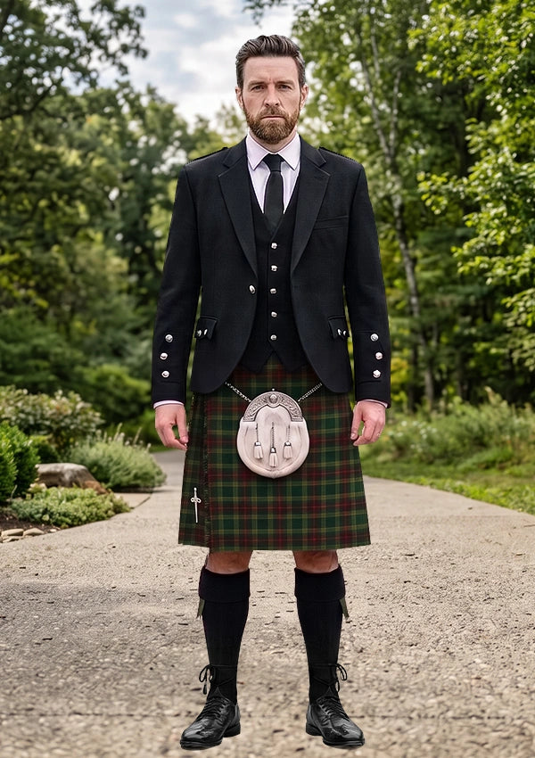 Traditional_Waterford_County_Tartan_2255_Kilt_and_Argyle_Jacket_Kilt_Outfit_front_image