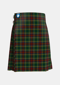 Traditional_Waterford_County_Tartan_2255_kilt_front_image_with_pleated_design_and_adjustable_buckles_for_men