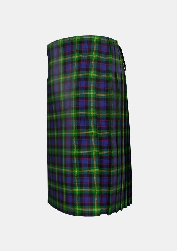 Traditional_Watson_2_Tartan_307_kilt_left_image_with_pleated_design_and_adjustable_buckles_for_men