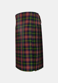 Traditional_Watson_Kirby_Personal_Tartan_2808_kilt_left_image_with_pleated_design_and_adjustable_buckles_for_men