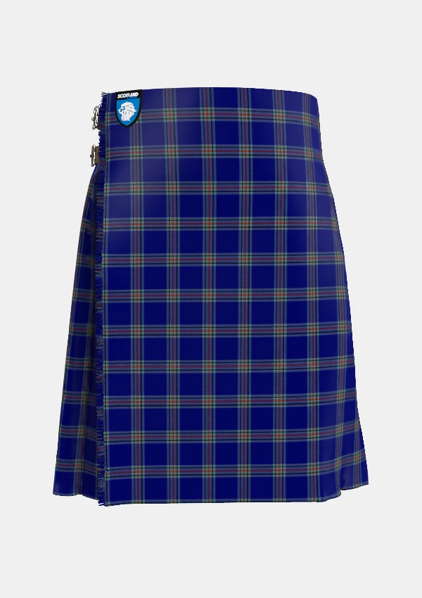 Traditional_Waugh_Tartan_kilt_front_image_with_pleated_design_and_adjustable_buckles_for_men