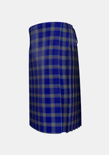 Traditional_Waugh_Tartan_kilt_left_image_with_pleated_design_and_adjustable_buckles_for_men