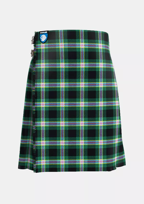 Traditional_Wells_Ancient_Tartan_kilt_front_image_with_pleated_design_and_adjustable_buckles_for_men