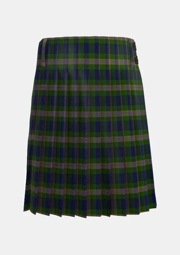 Traditional_Wells_Tartan_kilt_back_image_with_pleated_design_and_adjustable_buckles_for_men