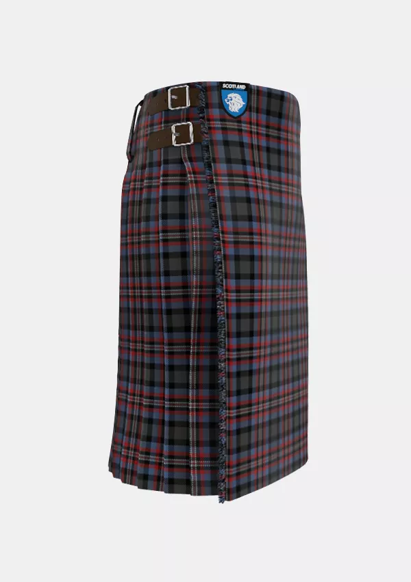 Traditional_Wilkinson_Neil_Family_Tartan_12600_kilt_right_image_with_pleated_design_and_adjustable_buckles_for_men