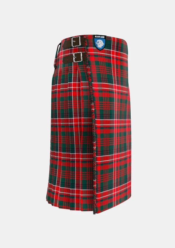 Traditional_Wilson_Clan_tartan_right_image_with_pleated_design_and_adjustable_buckles_for_men