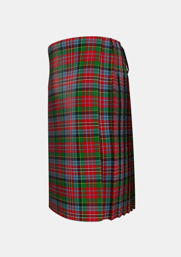 Traditional_Wilsons_No043_Tartan_5612_kilt_left_image_with_pleated_design_and_adjustable_buckles_for_men